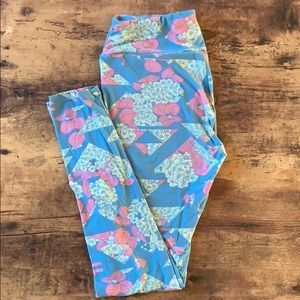 Floral Lularoe OS leggings